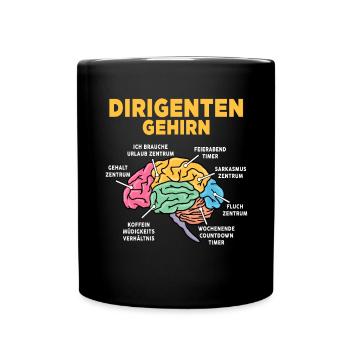Dirigenten - Tasse einfarbig - Schwarz - Vorne