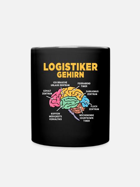 Logistiker - Tasse einfarbig - Schwarz