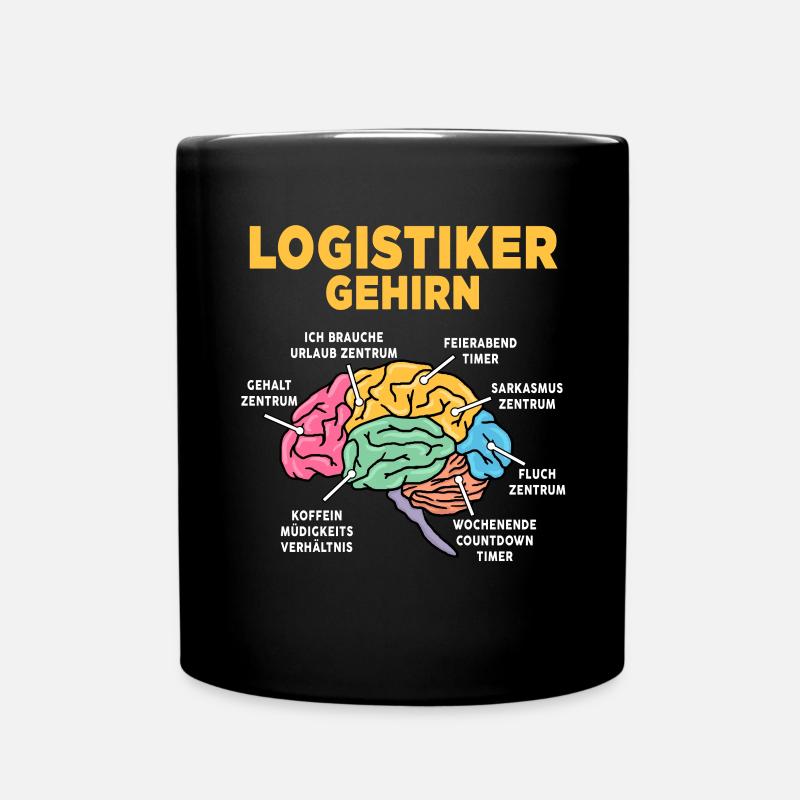 Logistiker - Tasse einfarbig - Schwarz