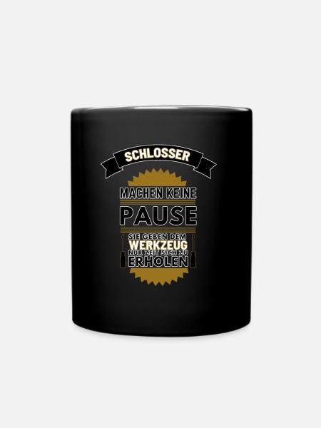 SCHLOSSER MACHEN KEINE PAUSE - Tasse einfarbig - Schwarz
