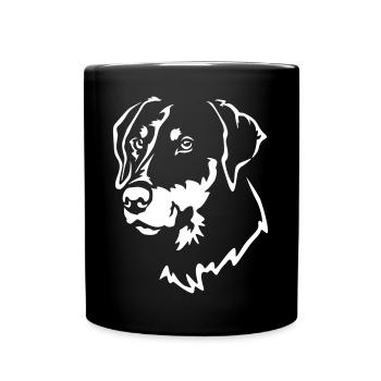 Doberman Head "Black Edition" - Full Colour Mug - black - Front