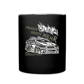 Drift Auto Tuning - Fährste quer siehste mehr! - Tasse einfarbig - Schwarz - Vorne