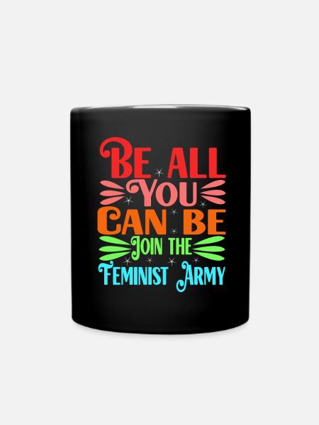 Feminismus Feminist - Tasse einfarbig - Schwarz