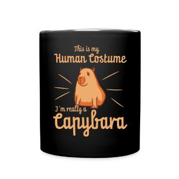 Capybara Pet Capybara Amoureux - Mug uni - noir - Devant