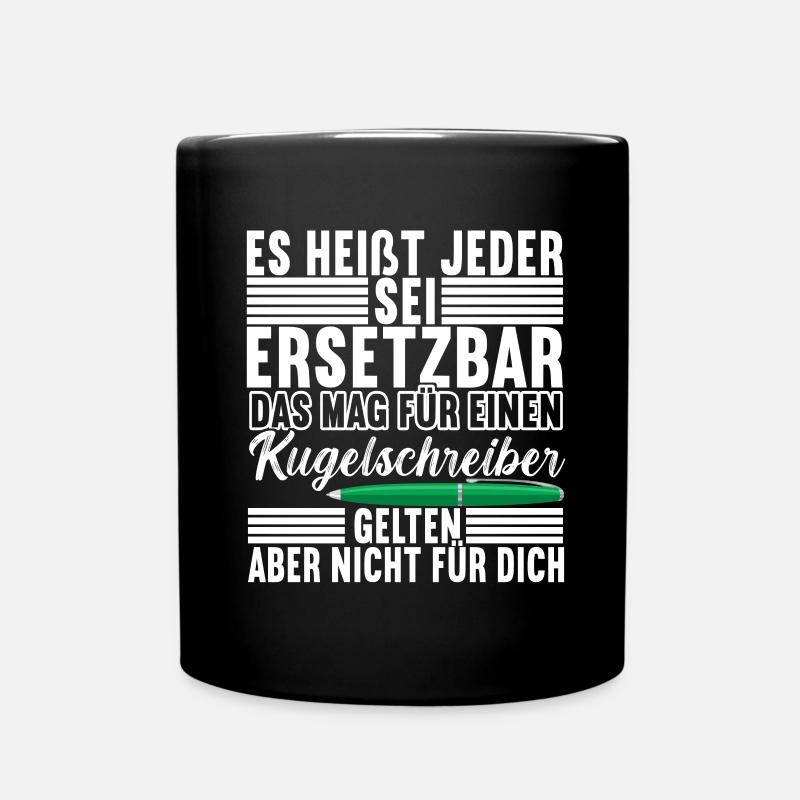 Abschiedsgeschenk Jobwechsel Kollege - Tasse einfarbig - Schwarz