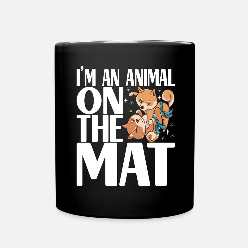 Brazilian Jiu Jitsu Grappling - Full Colour Mug - black