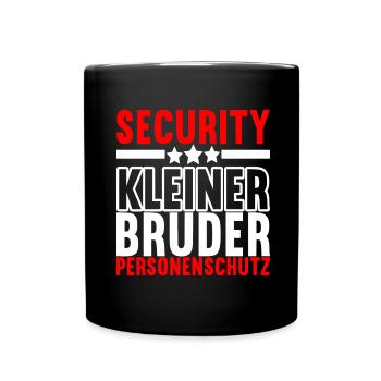 Bruder Geburtstag - Tasse einfarbig - Schwarz - Vorne