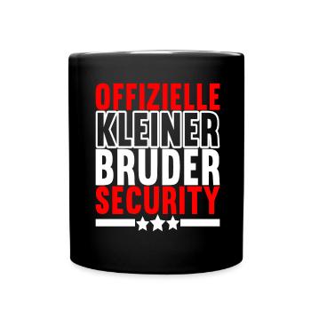 Bruder Geburtstag - Tasse einfarbig - Schwarz - Vorne