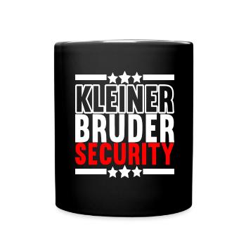 Bruder Geburtstag - Tasse einfarbig - Schwarz - Vorne