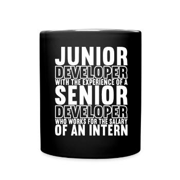Programmierer Programmieren Informatiker - Tasse einfarbig - Schwarz - Vorne