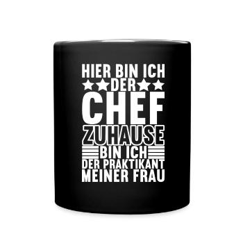 Abteilungsleiter Chef - Tasse einfarbig - Schwarz - Vorne