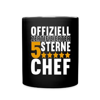Abteilungsleiter Chef - Tasse einfarbig - Schwarz - Vorne