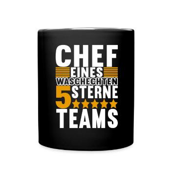 Abteilungsleiter Chef - Tasse einfarbig - Schwarz - Vorne