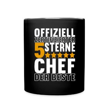 Abteilungsleiter Chef - Tasse einfarbig - Schwarz - Vorne