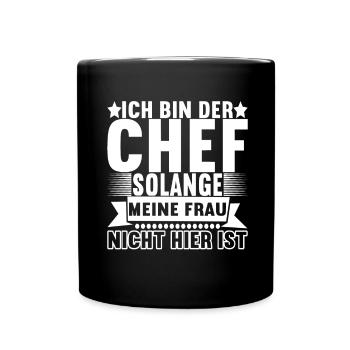 Abteilungsleiter Chef - Tasse einfarbig - Schwarz - Vorne