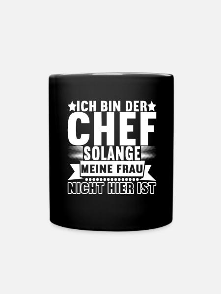 Abteilungsleiter Chef - Tasse einfarbig - Schwarz
