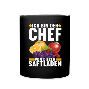 Abteilungsleiter Chef - Tasse einfarbig - Schwarz - Vorne