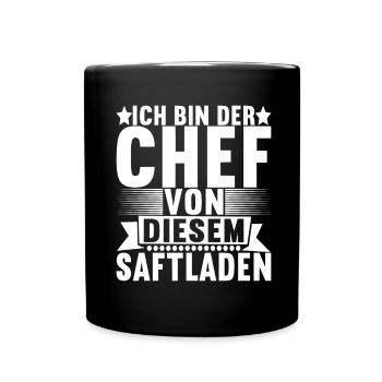 Abteilungsleiter Chef - Tasse einfarbig - Schwarz - Vorne
