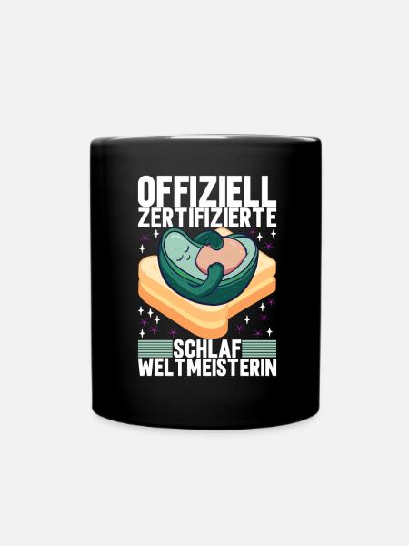 Avocado Toast - Tasse einfarbig - Schwarz