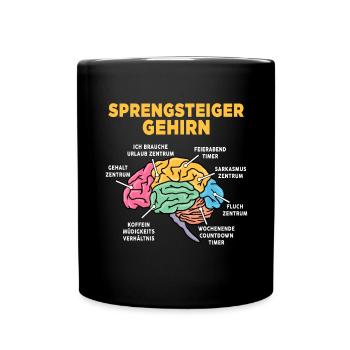 Sprengsteiger - Tasse einfarbig - Schwarz - Vorne