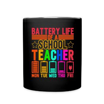 Teacher Teacher - Full Colour Mug - black - Front
