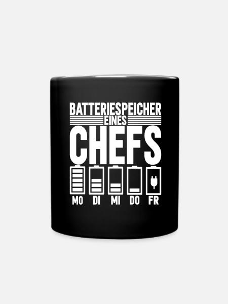 Abteilungsleiter Chef - Tasse einfarbig - Schwarz