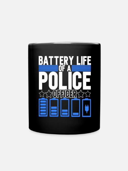 Policier - Mug uni - noir