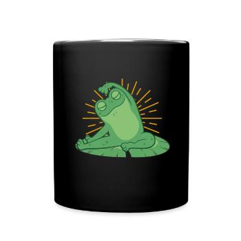 Frog Yoga - Full Colour Mug - black - Front