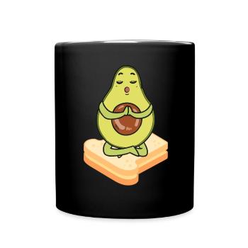 Avocado Toast - Tasse einfarbig - Schwarz - Vorne
