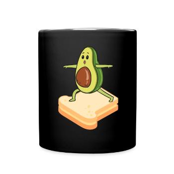 Avocado Toast - Tasse einfarbig - Schwarz - Vorne