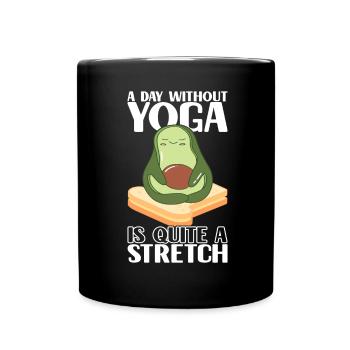 Avocado Toast - Tasse einfarbig - Schwarz - Vorne