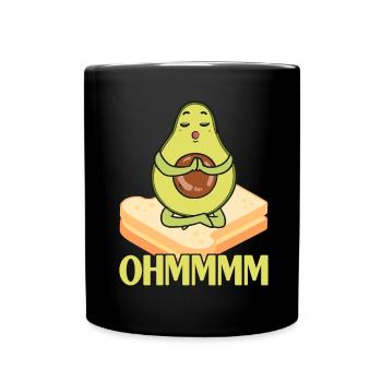 Avocado Toast - Tasse einfarbig - Schwarz - Vorne