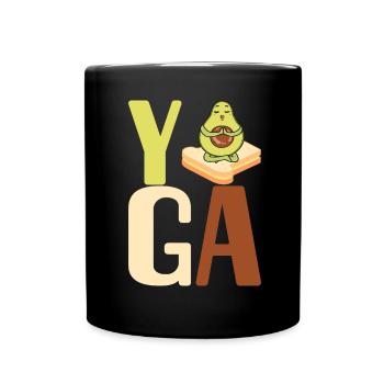 Avocado Toast - Tasse einfarbig - Schwarz - Vorne