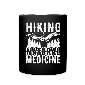 Hiking Mountaineering Mountaineers - Full Colour Mug - black - Front