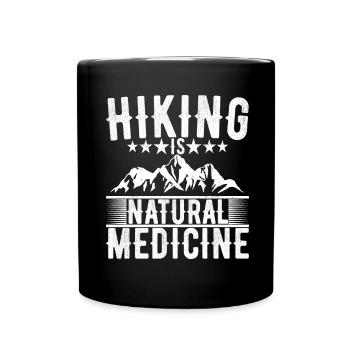 Hiking Mountaineering Mountaineers - Full Colour Mug - black - Front
