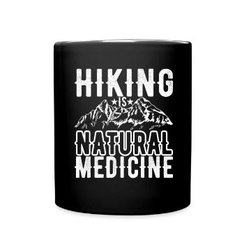 Hiking Mountaineering Mountaineers - Full Colour Mug - black - Front