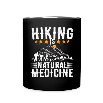 Hiking Mountaineering Mountaineers - Full Colour Mug - black - Front