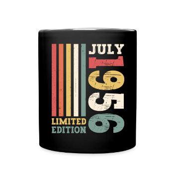 Édition limitée Juillet 1956 66e anniversaire Hommes - Mug uni - noir - Devant