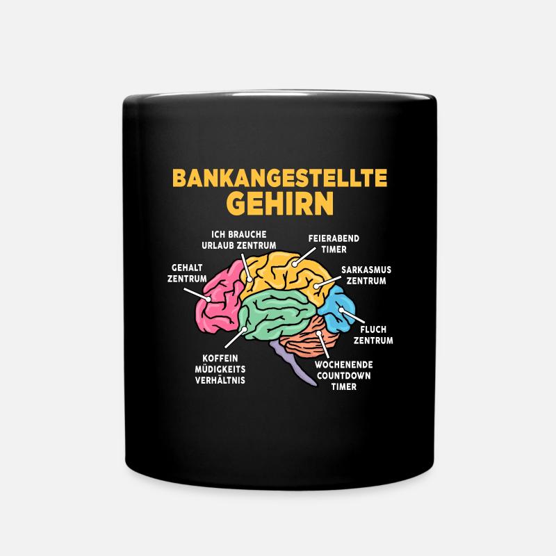 Bankangestellte - Tasse einfarbig - Schwarz