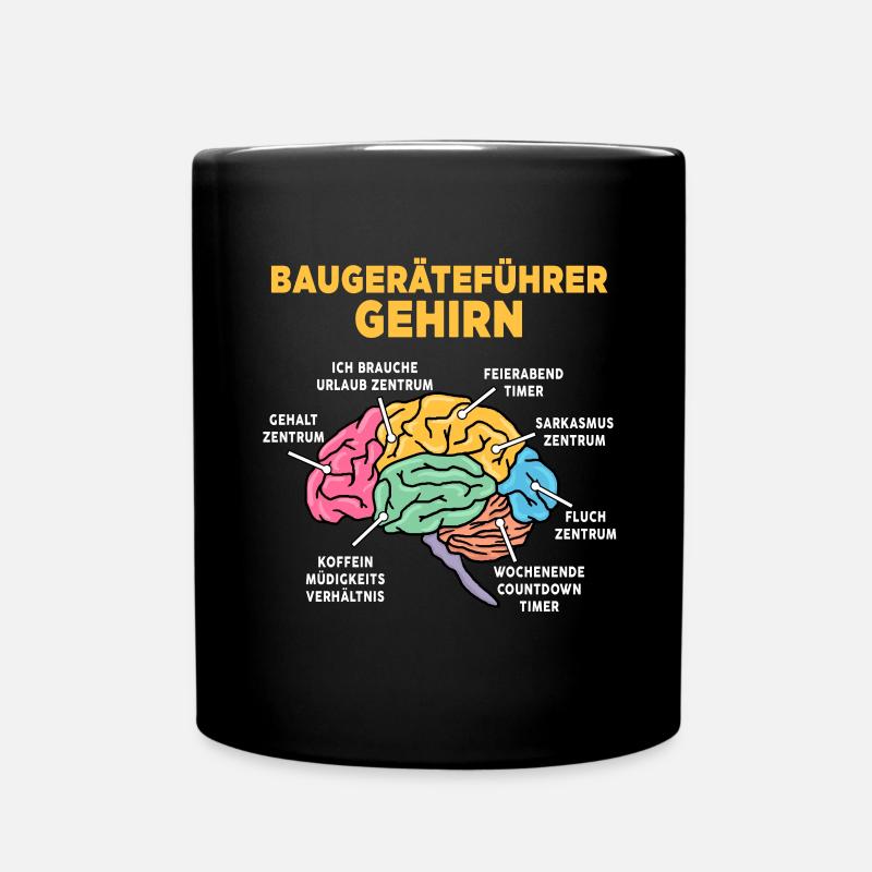 Baugeräteführer - Tasse einfarbig - Schwarz