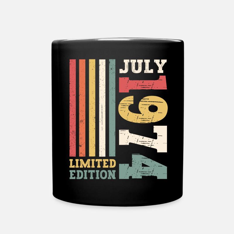 Édition limitée Juillet 1974 48e anniversaire Hommes - Mug uni - noir
