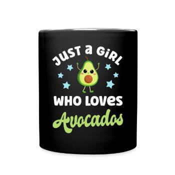 Avocado - Tasse einfarbig - Schwarz - Vorne