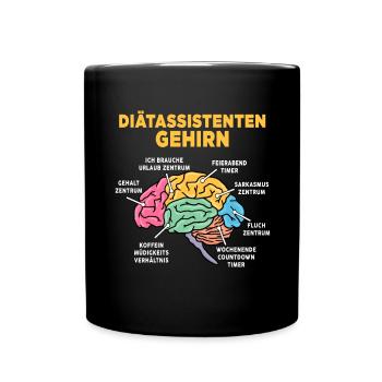 Diätassistenten - Tasse einfarbig - Schwarz - Vorne