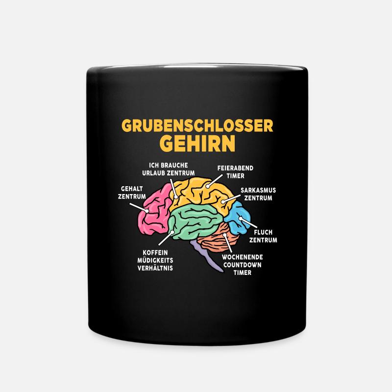 Grubenschlosser - Tasse einfarbig - Schwarz