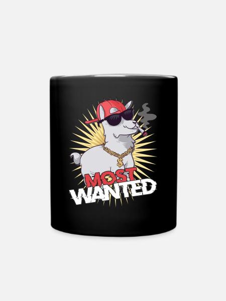 Motif De Lama le plus recherché pour tous les vêtements - Mug uni - noir