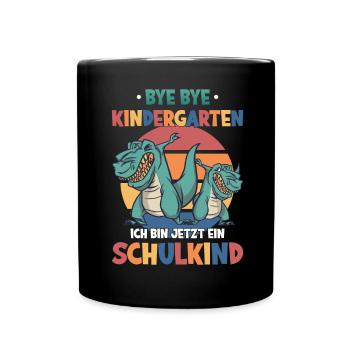 Einschulung Schulanfang - Tasse einfarbig - Schwarz - Vorne
