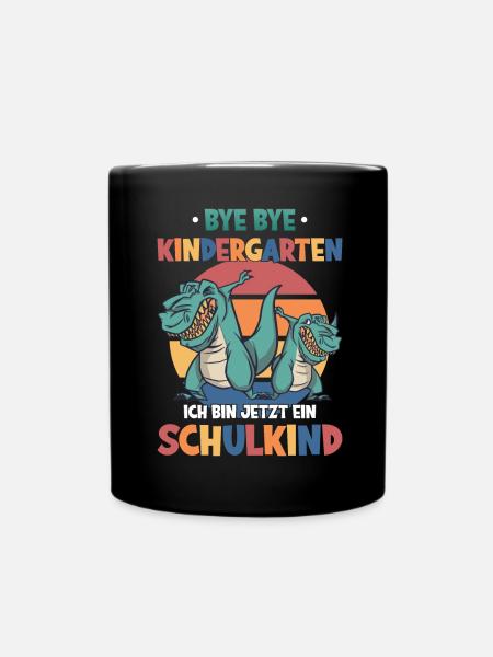 Einschulung Schulanfang - Tasse einfarbig - Schwarz