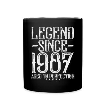 Légende 1987 Vintage Vintage Cadeau d’Anniversaire - Mug uni - noir - Devant