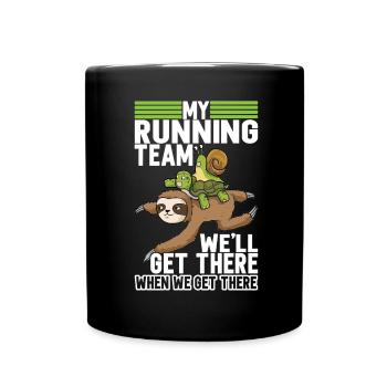 Jogging Sport Dicton amusant - Mug uni - noir - Devant