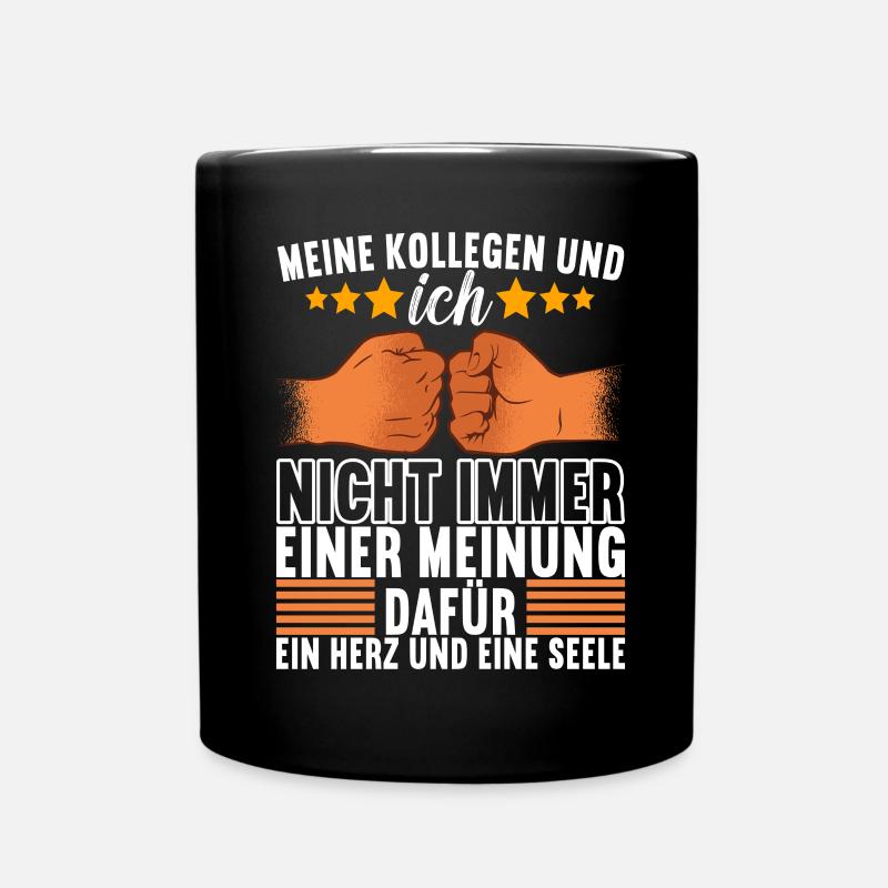 Abschiedsgeschenk Jobwechsel Kollege - Tasse einfarbig - Schwarz